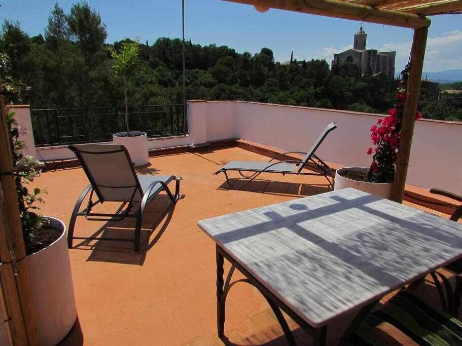Apartamento Con Increibles Vistas Y Terraza Gérone Extérieur photo