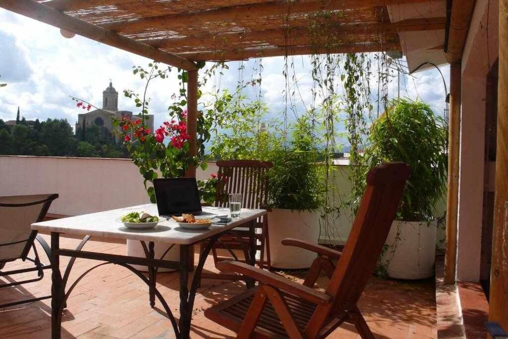 Apartamento Con Increibles Vistas Y Terraza Gérone Extérieur photo
